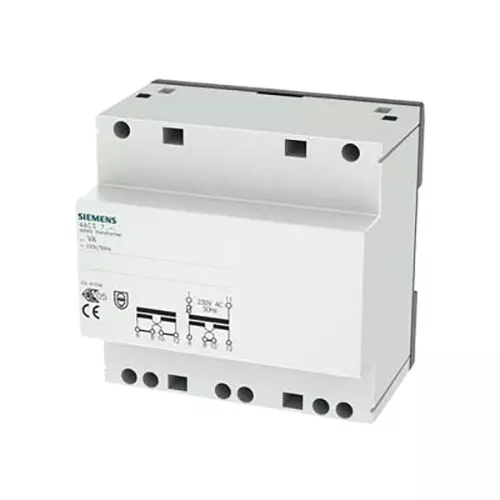Siemens 2 63VA Site Transformer, 230V Primary, 12 V, 24 V Secondary, 2.6 A, 5.2 A O/P, 4AC3763-0