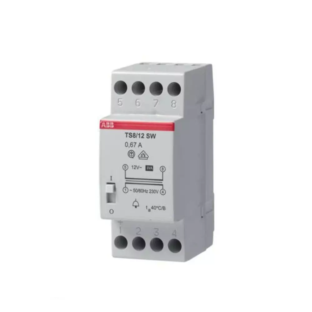 ABB DIN Rail Transformer, 2CSM081012R0811TS 8/4-6-8SW