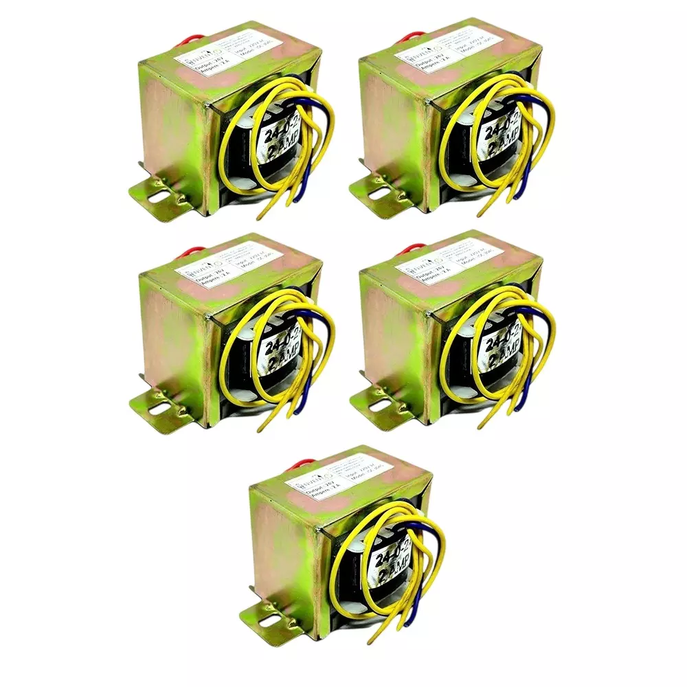 Invento Step Down Centre Tapped Transformer Copper Winding 24-0-24 Type 2 A Current 220-24 V AC, ISC 3045-3 (Pack of 5 Pcs)