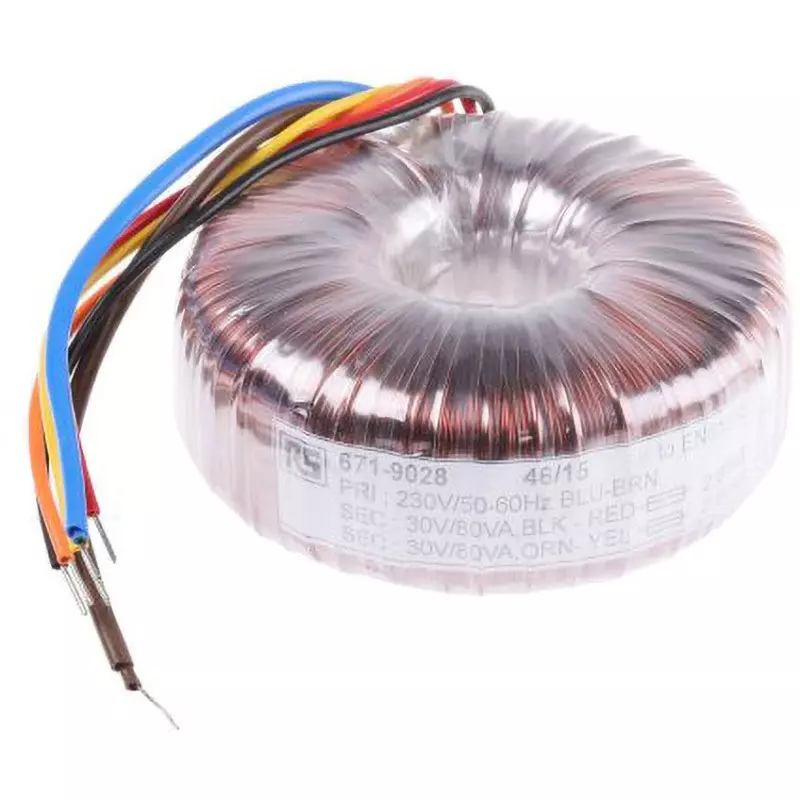 RS PRO Toroidal Transformer Copper Conductor Terminal Style 2 Output, 671-9028