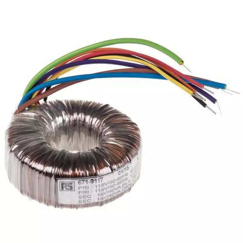 RS PRO Toroidal Transformer Copper Conductor Terminal Style 2 Output, 173-0130 (Pack of 16)