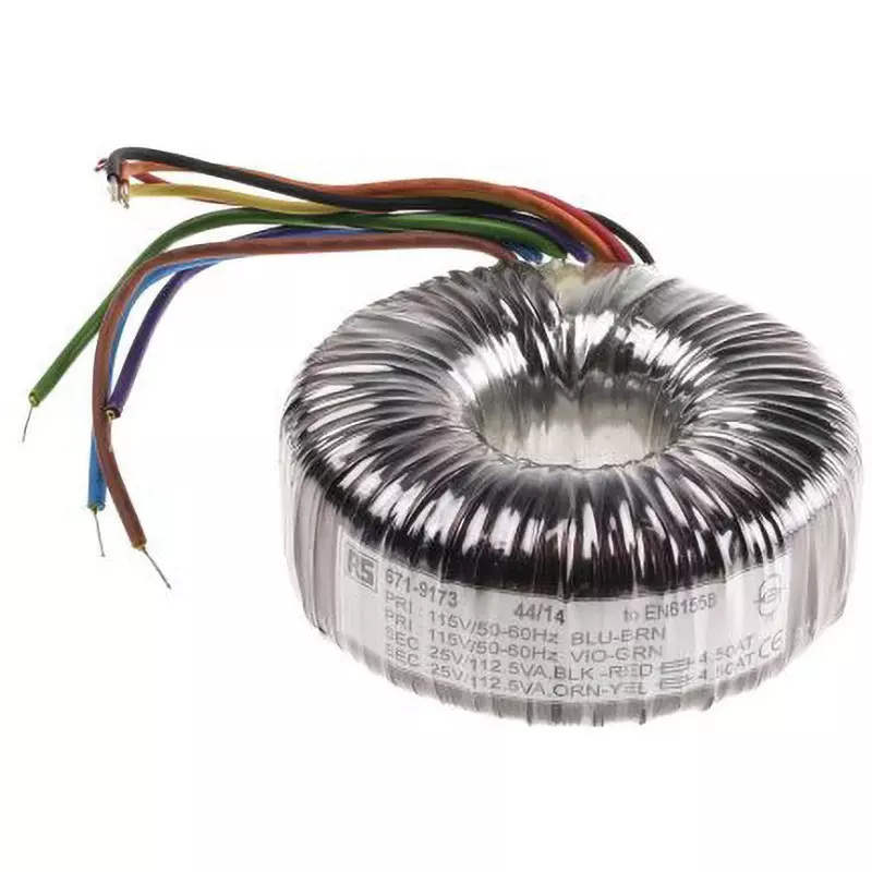 RS PRO Toroidal Transformer Copper Conductor Terminal Style 2 Output, 173-0249 (Pack of 6)