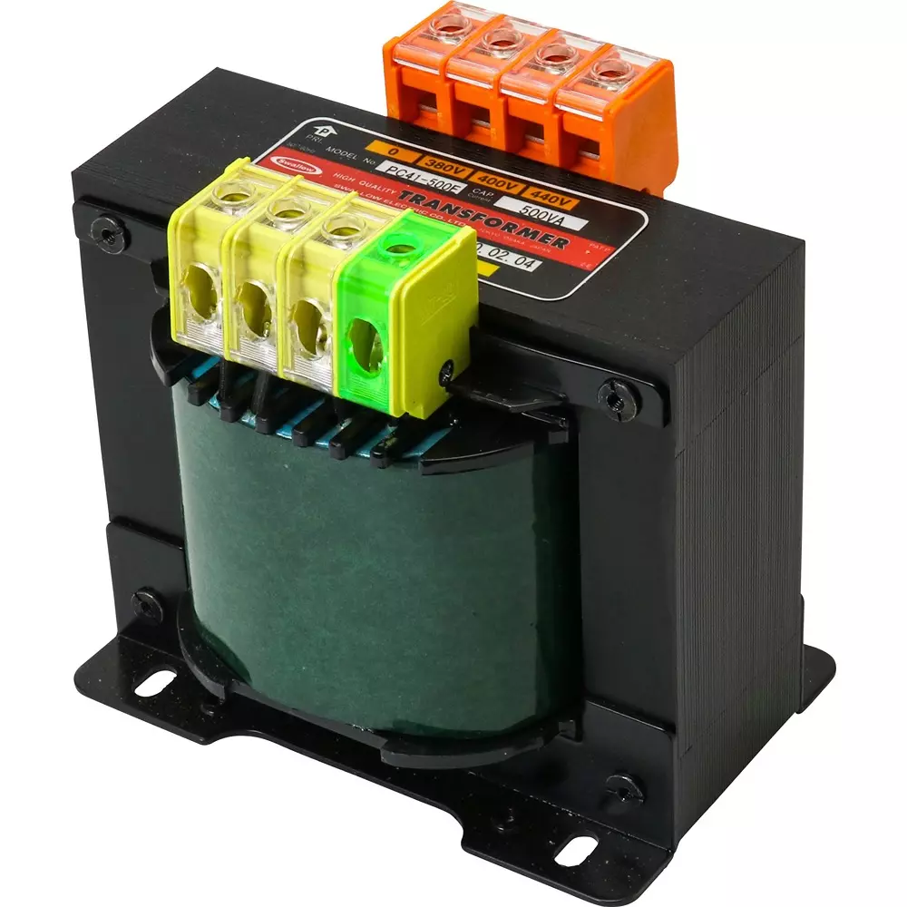 SWALLOW ELECTRIC Double Winding Power Transformer 500 VA Capacity E Insulation Type, PC41-500E