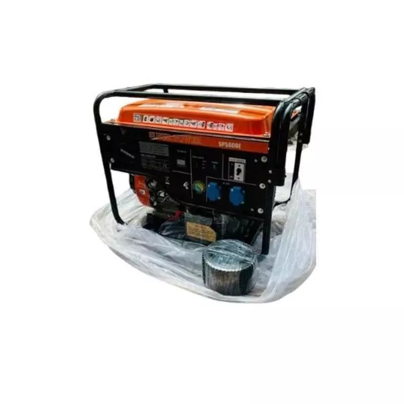 Vinspire Portable Generator Petrol Operated 5 kW Single Phase Self Start with 25 L Fuel Tank Capacity, VP5500