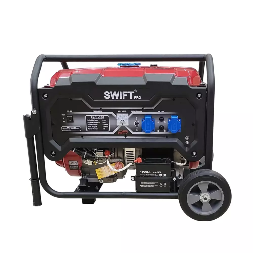 SWIFT Pro Portable Generators AVR 5000 W Rated Output 25 L Fuel Capacity 420 CC Engine, SW6500