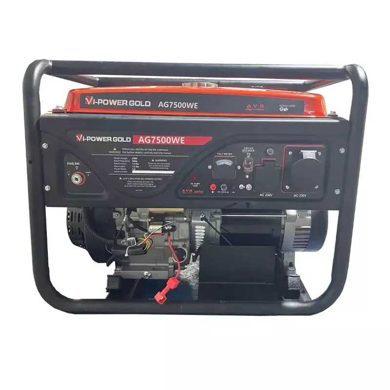 VI-POWER Petrol Generator 7 KVA 1 Phase Electric Start With 25 L Fuel Tank Capacity, AG7500WE