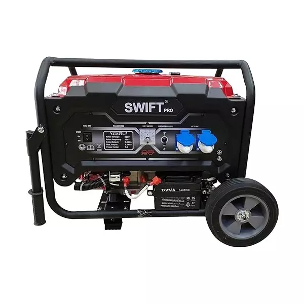SWIFT Pro Portable Generators AVR 2800 W Rated Output 15 L Fuel Capacity 212 CC Engine, SW3600