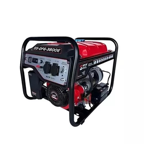 SUPER STEEL Recoil and Electric Start Petrol Generator 212 cc Displacement 15 L Tank Capacity, SS-OFG-3800E
