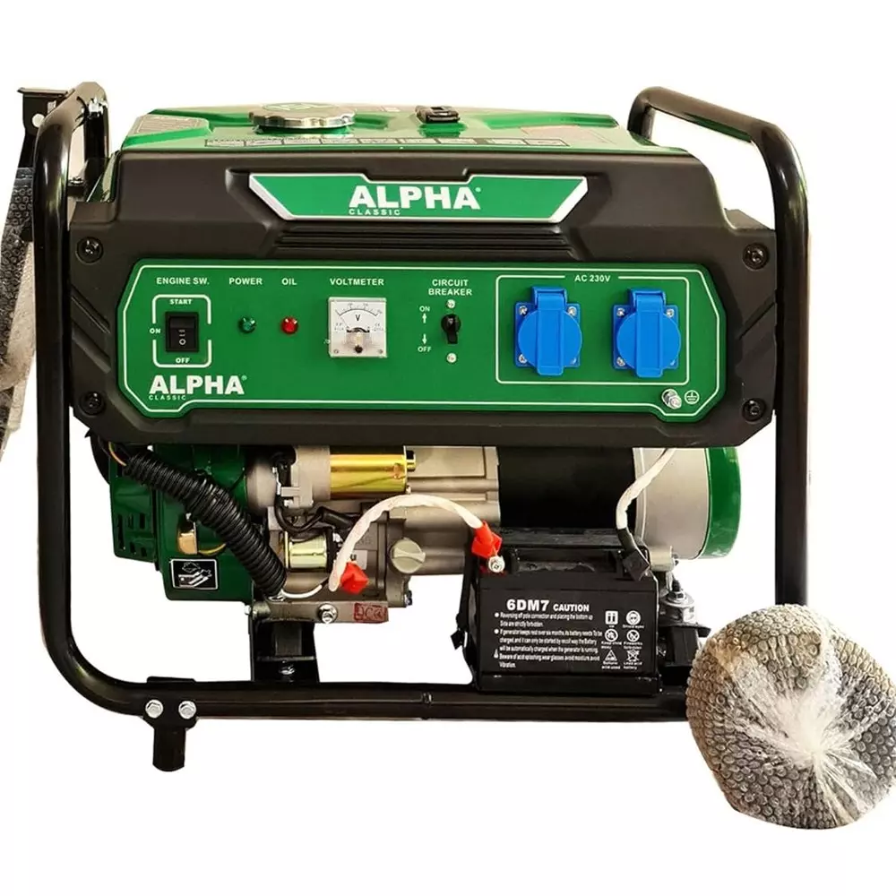 Alpha Portable Generators AVR 2800 W Rated Output 15 L Fuel Capacity 212 CC Engine, A3600