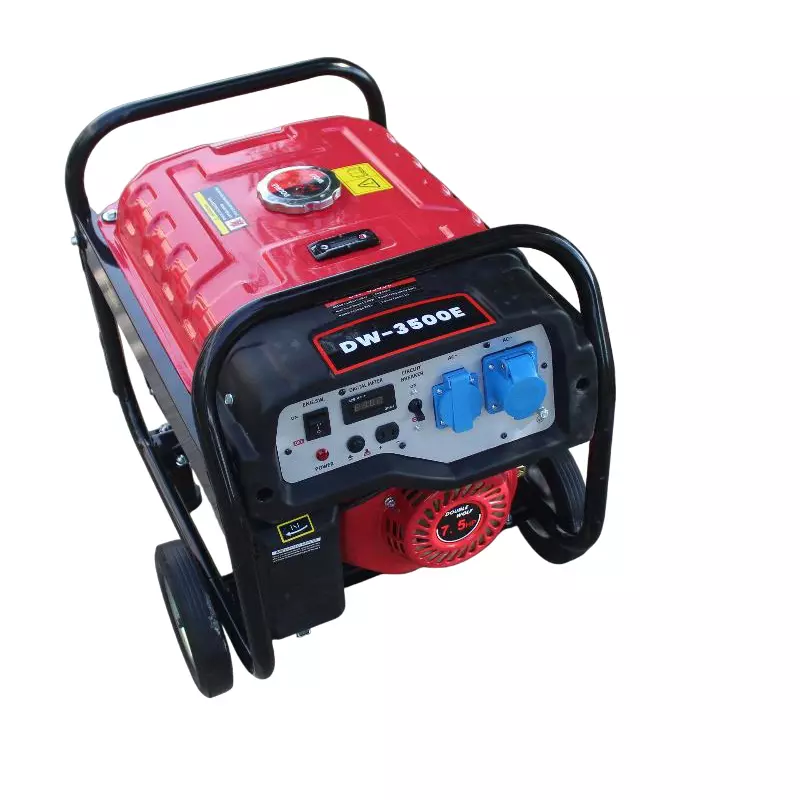 Double Wolf 3 KVA Portable Generator Petrol Based Single Phase with Key Start, DW-3500E