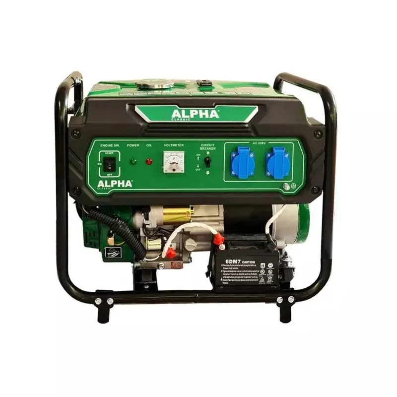 ALPHA Portable Petrol Generator 3KVA Recoil and Electric Start 15 L Tank Capacity