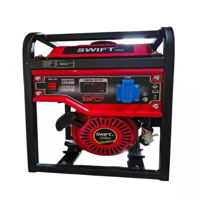 SWIFT Pro Portable Generators AVR 1200 W Rated Output 5 L Fuel Capacity 3 Hp Engine, SW1200