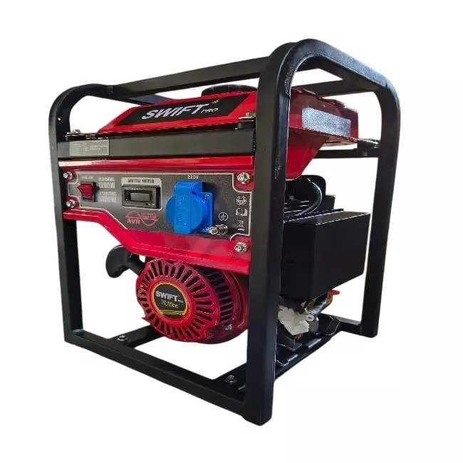 SWIFT Pro Portable Generators AVR 1200 W Rated Output 5 L Fuel Capacity 3 Hp Engine, SW1200