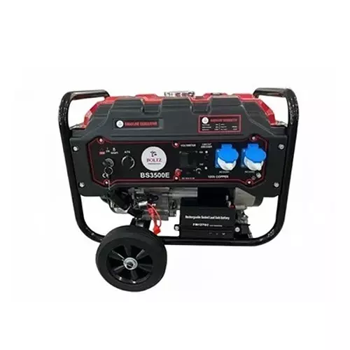 Boltz Corporation Gasoline Generator 3 kVA Remote Start 15 L Fuel Tank with ATS Connector & Wheels, BS3500E