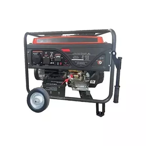 Boltz Corporation Heavy Duty Recoil and Self-Start Portable Petrol Generator 5 kVA 25 L Tank Capacity with Wheels & Handle