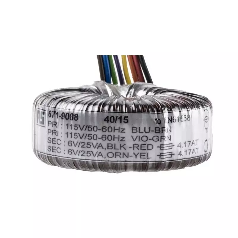 RS PRO Toroidal Transformer 2 x 6V AC Model No 1730088