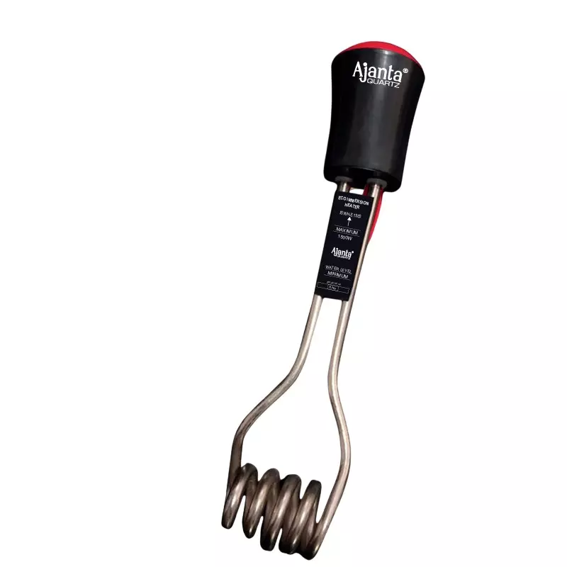 Ajanta ECO Immersion Rod 1500 W with Easy Grip Shock-Proof Handle, Black & Silver