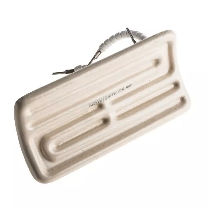 RS PRO Ceramic Heating Element 122 mm 125 W 230 V AC 31 mm Thickness