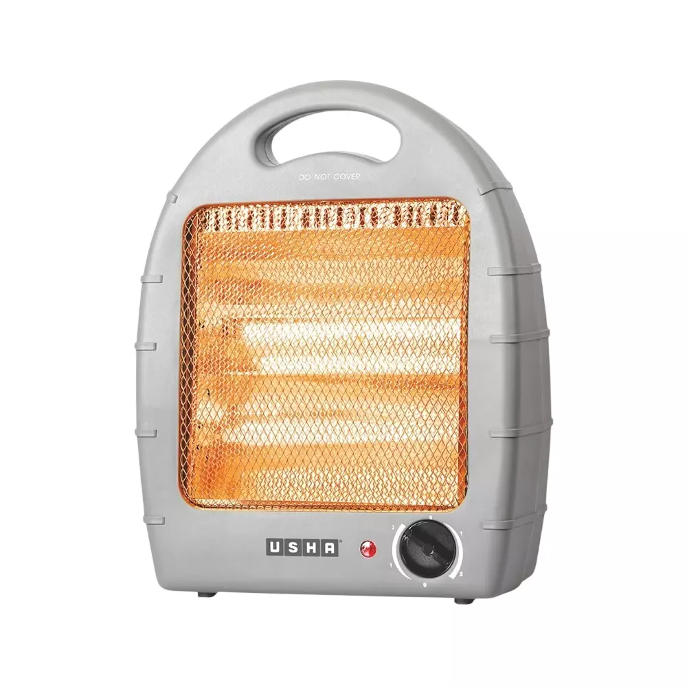 Usha 800 W Halogen Room Heater Up to 150 sq. ft. Coverage Area Grey, 466551HH4002002