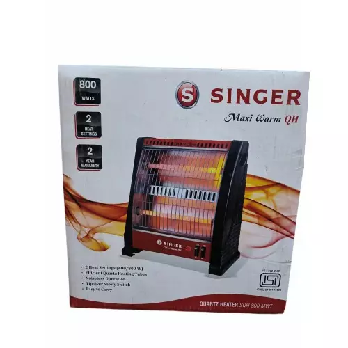 Singer Heater with 800 W Power and 2 Heat Settings, Maxiwarm QH DX