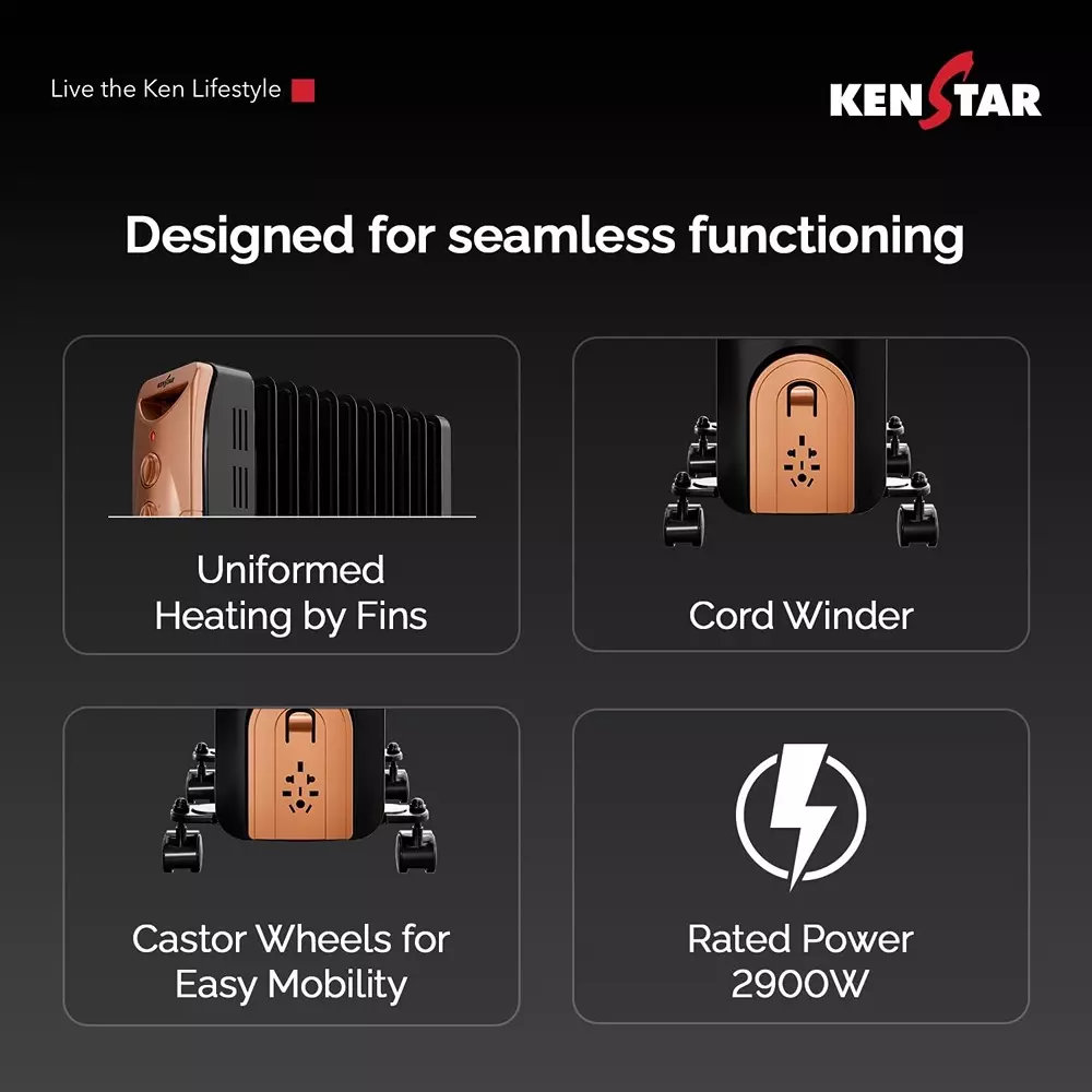 kenstar-2900-w-oil-filled-room-heater-with-400-w-ptc-fan-heater-11-fins-in-black-gold-color-luxora