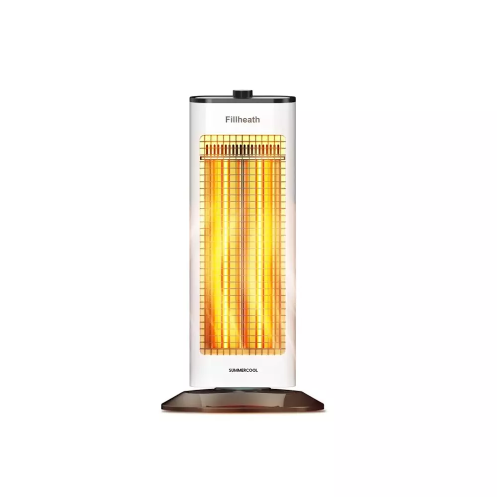 Summercool Piller Quartz 500 W / 1000 W Room Heater 2 Setting White