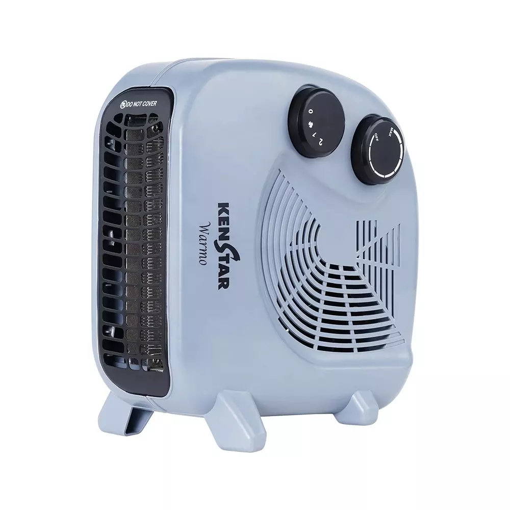Kenstar 2000 W Fan Room Heater Forced Air Heating Method and 2 Speed Control in Grey & Black Color, Warmo