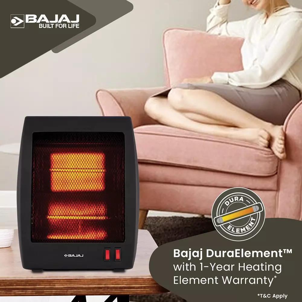 Bajaj Room Heater Black 800 W, RH2C