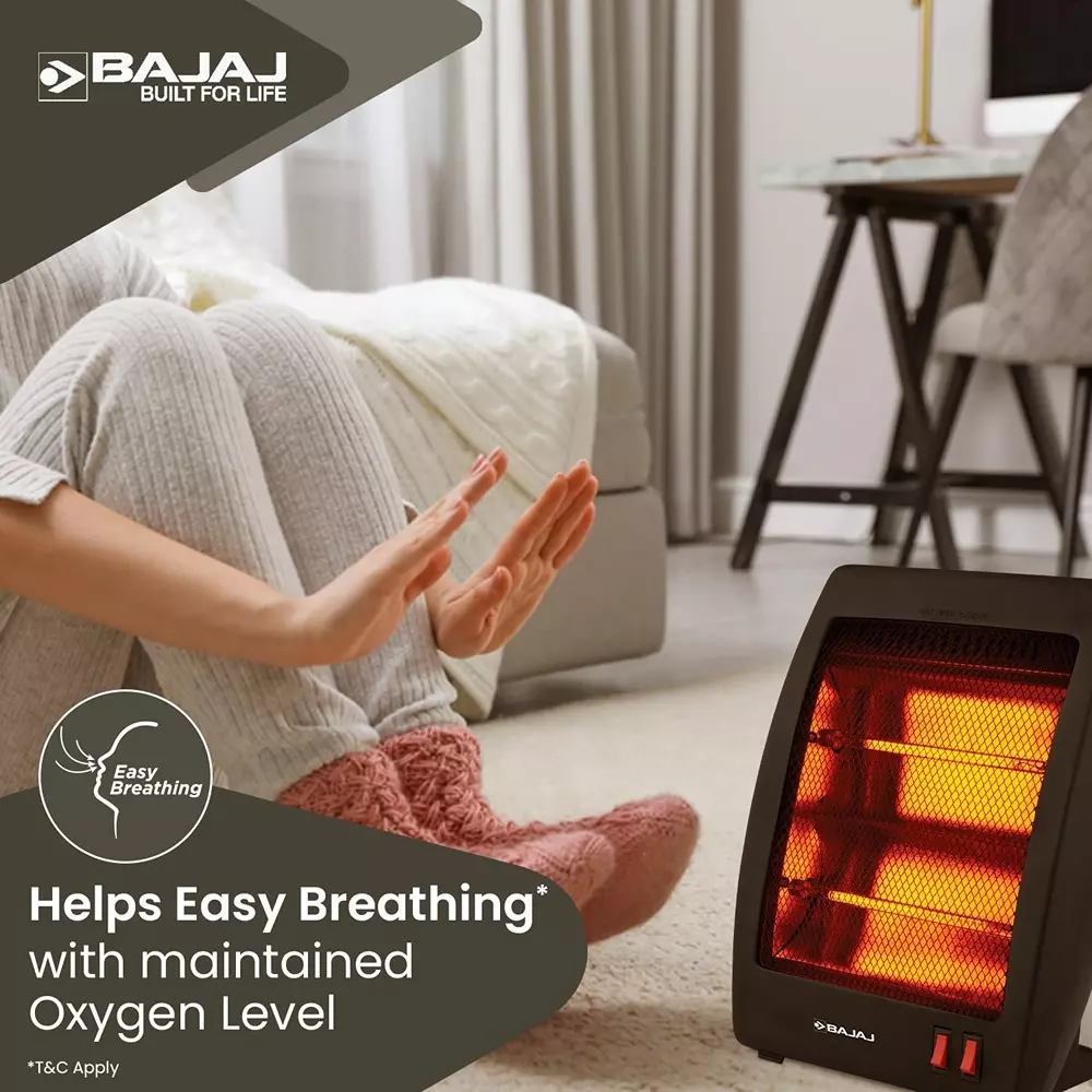 Bajaj Room Heater Black 800 W, RH2C