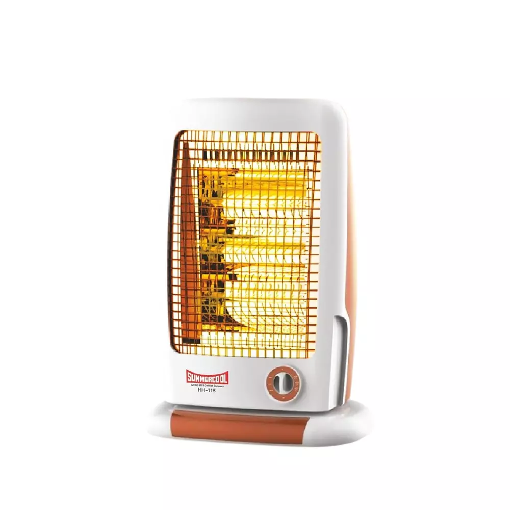 Summercool HH-115 Halogen Room Heater 400W / 800W / 1200W 3 Heating Setting White