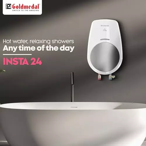 Goldmedal Insta24 Instant Water Heater 5.5 L White Silver, IWPS01005NWS