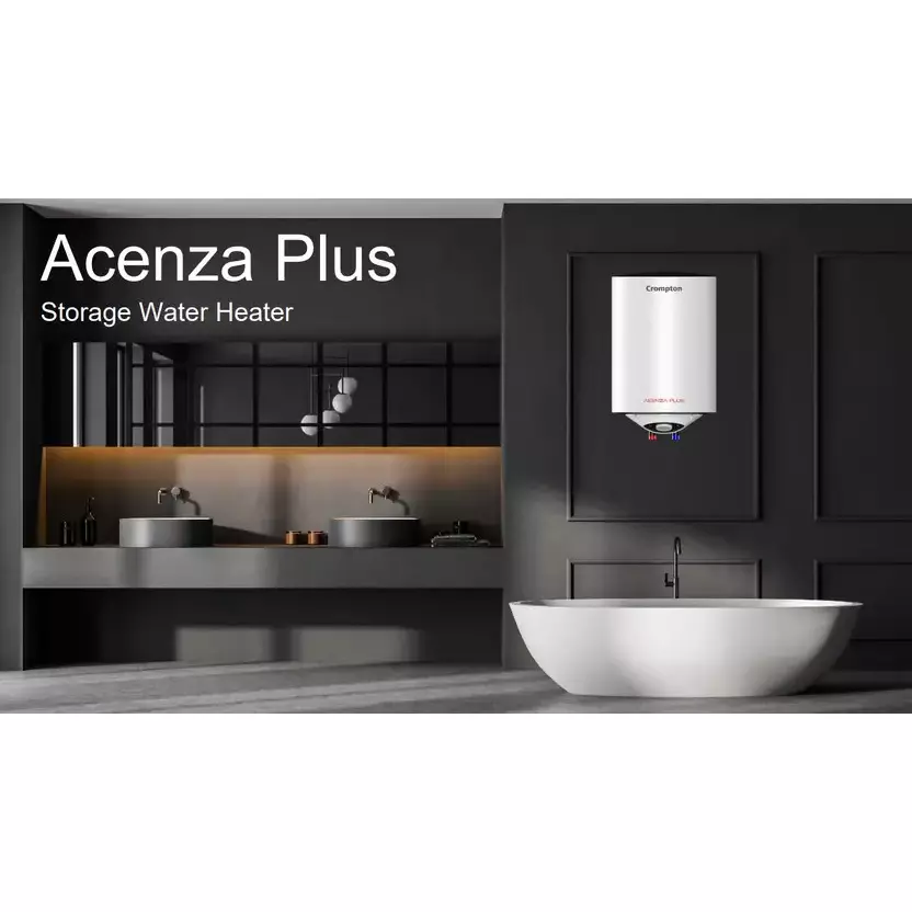 Crompton Acenza Plus 25 L White Storage Water Heater Geyser