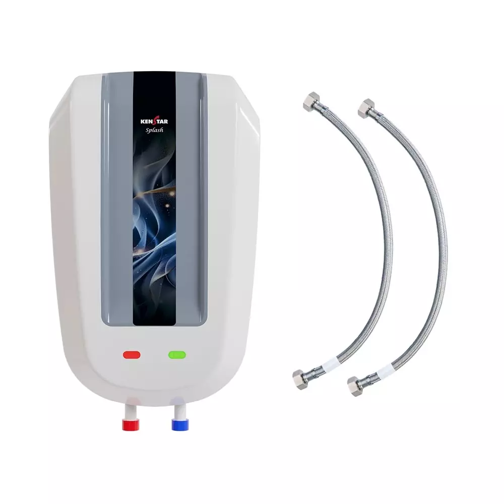 Kenstar 5.9 L Capacity Instant Water Heater (Geyser) 3000 W Power and 8 Bar Pressure in White & Grey Color, Splash