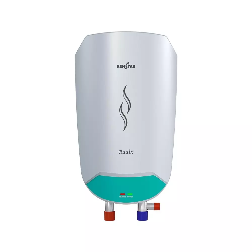 Kenstar 5.9 L Capacity Instant Water Heater (Geyser) 3000 W Power and 6 Bar Pressure in White Color, Radix