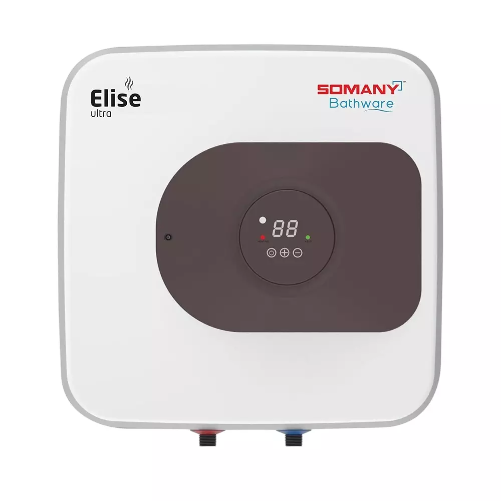 Somany Water Heater Geyser Signature Collection Vertical 2000 W Upto 8 Bar Pressure 25 L White, Elise Ultra