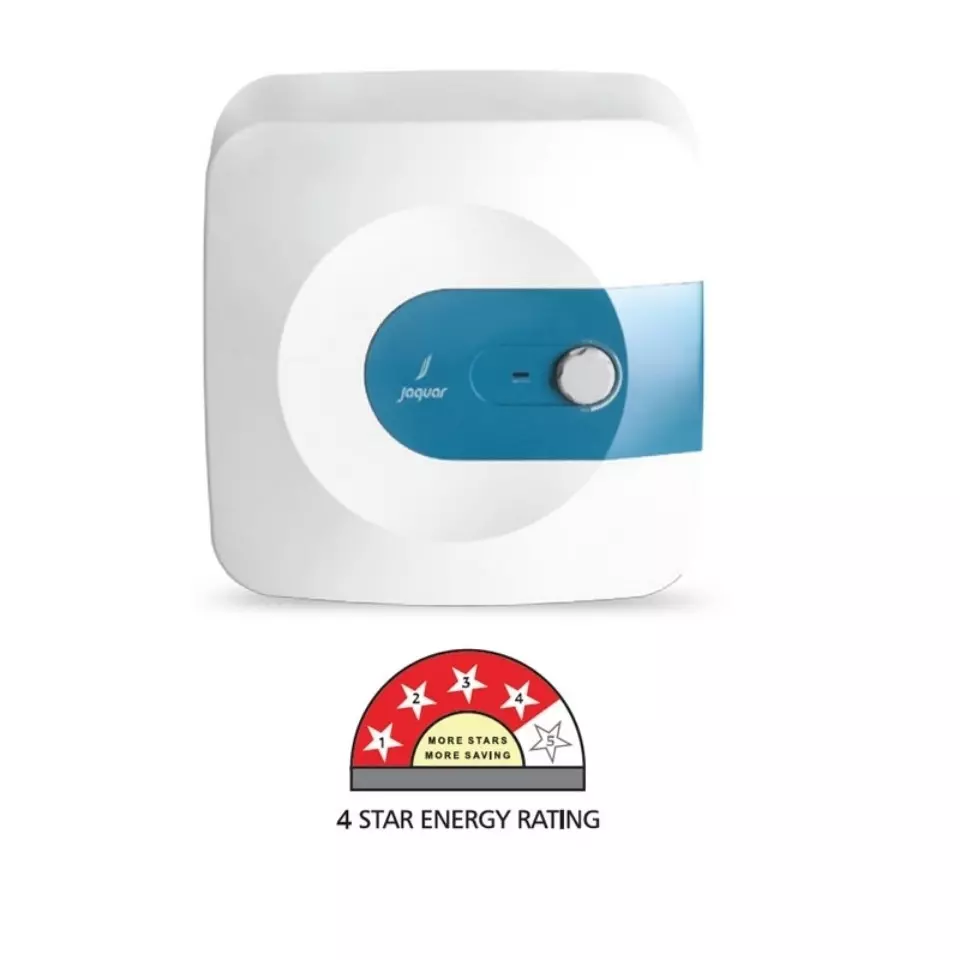 Jaquar Manual Water Heater Elena Vertical Series 15 L White, ELM-WHT-V015