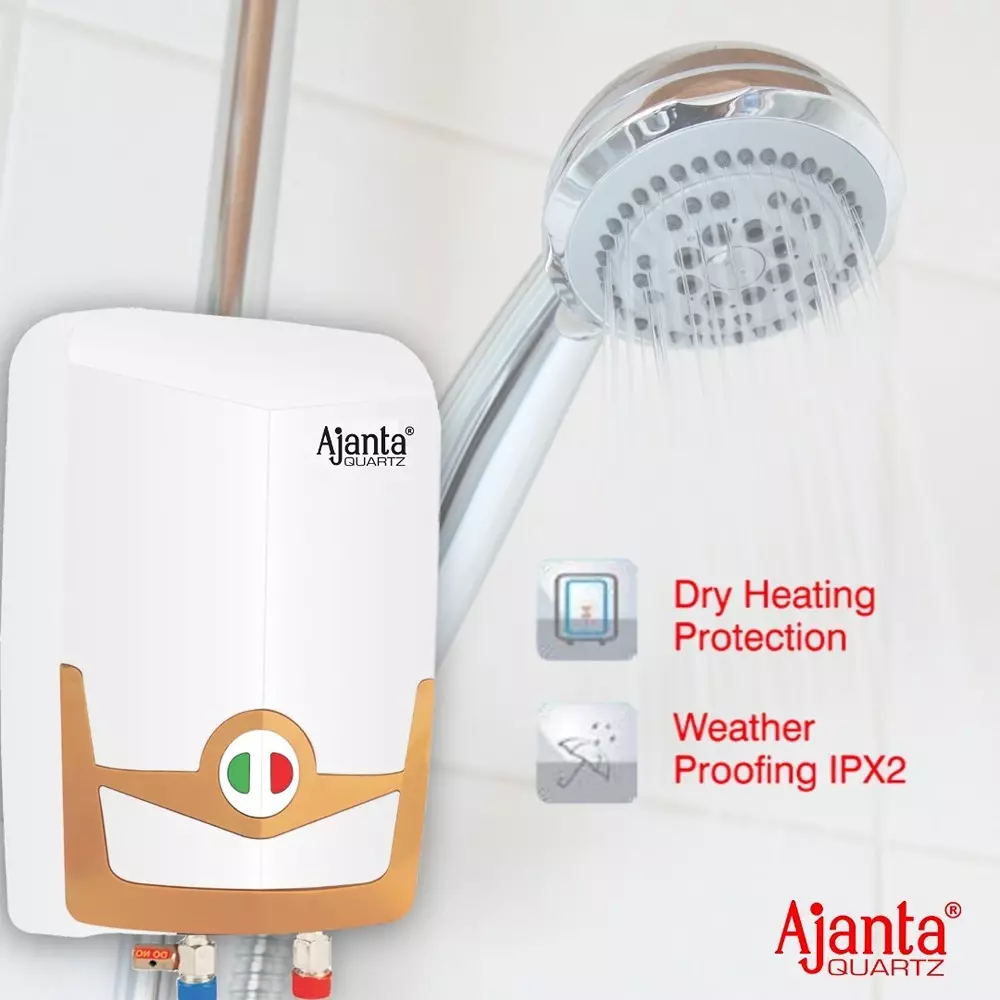 Ajanta QUIK HOT Instant Water Heater 3 L Capacity with Heavy Duty 3 KVA 1 Kg Copper Heating Element