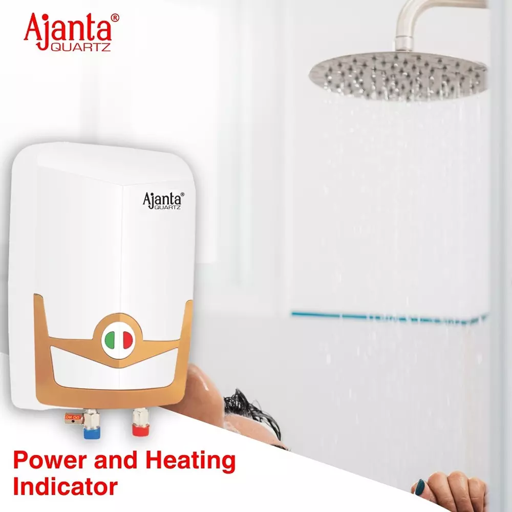Ajanta QUIK HOT Instant Water Heater 3 L Capacity with Heavy Duty 3 KVA 1 Kg Copper Heating Element