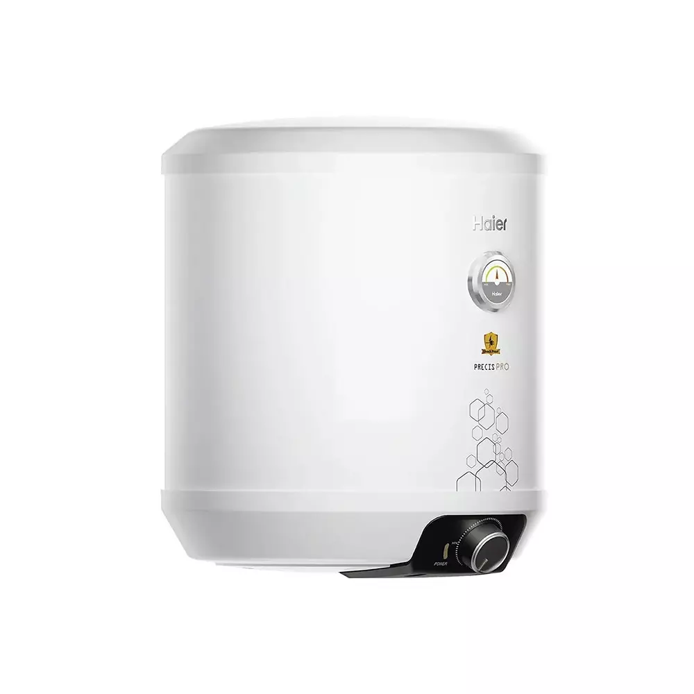 Haier PRECIS PRO Series Cylindrical Water Heater White 25 L Capacity 2000 W Rated Power 5 Star Rating, ES25V-PRECIS PRO