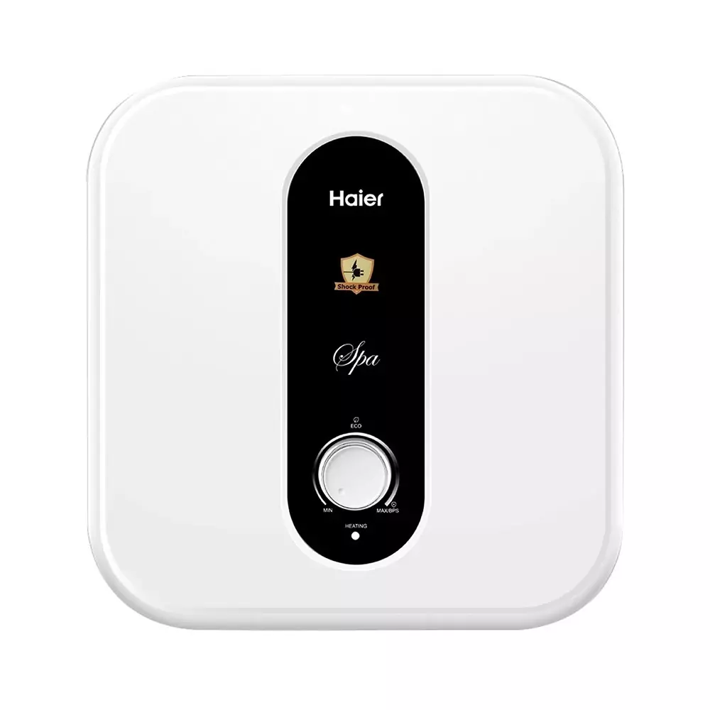 Haier SPA Series Square Water Heater White 25 L Capacity 2000 W Rated Power 5 Star Rating, ES25V-S1W