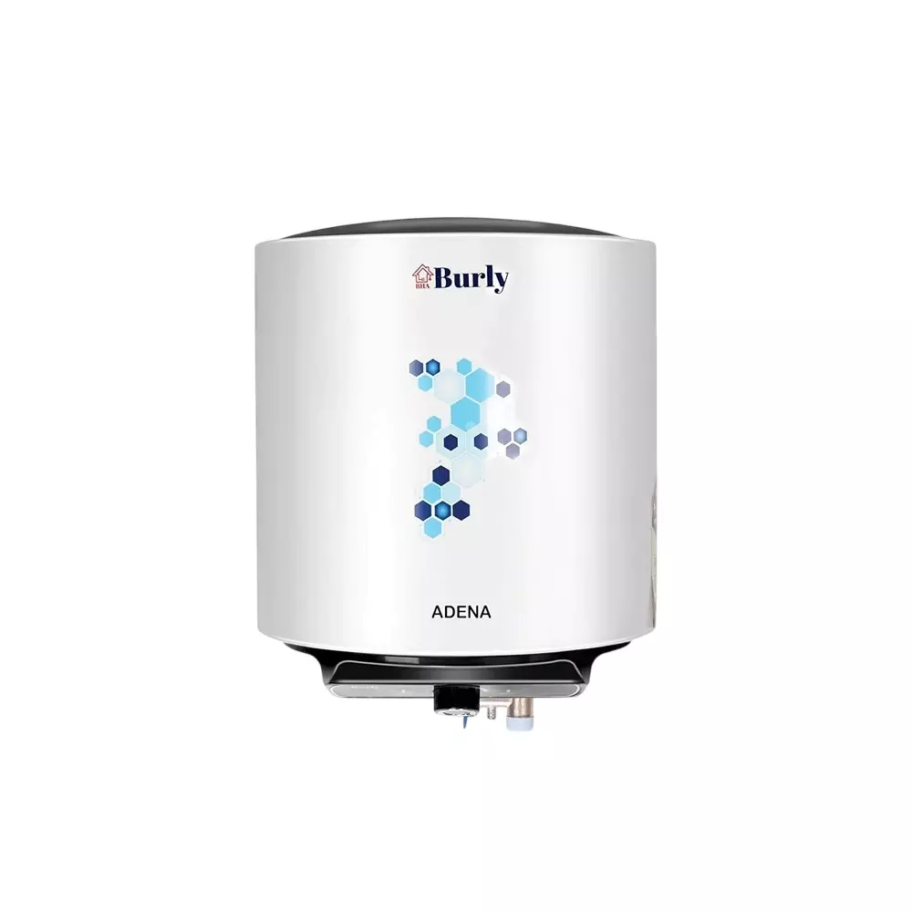 Burly Adena 15 L Storage Water Heater 3 KW 5 Star Rating, White