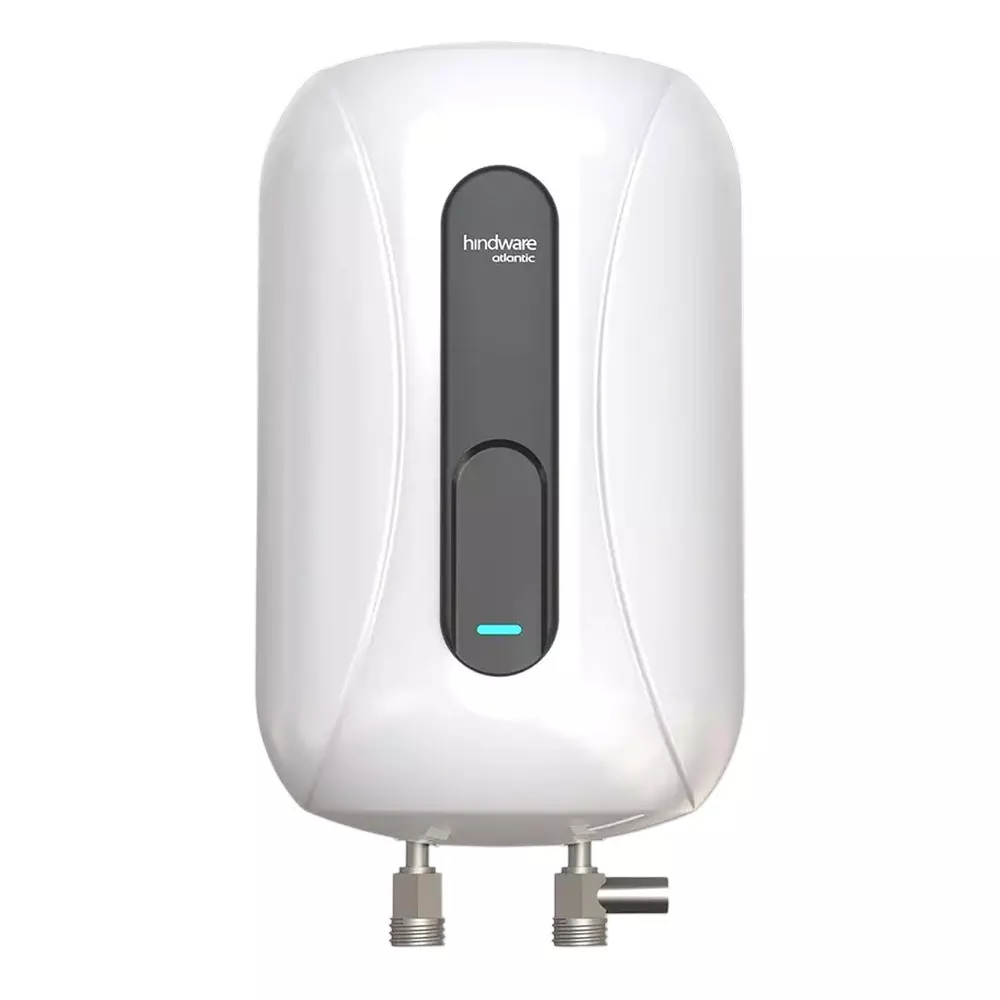 Hindware IMMEDIO Water Geyser 5.5 L Capacity White & Black Wall Mount, 527052