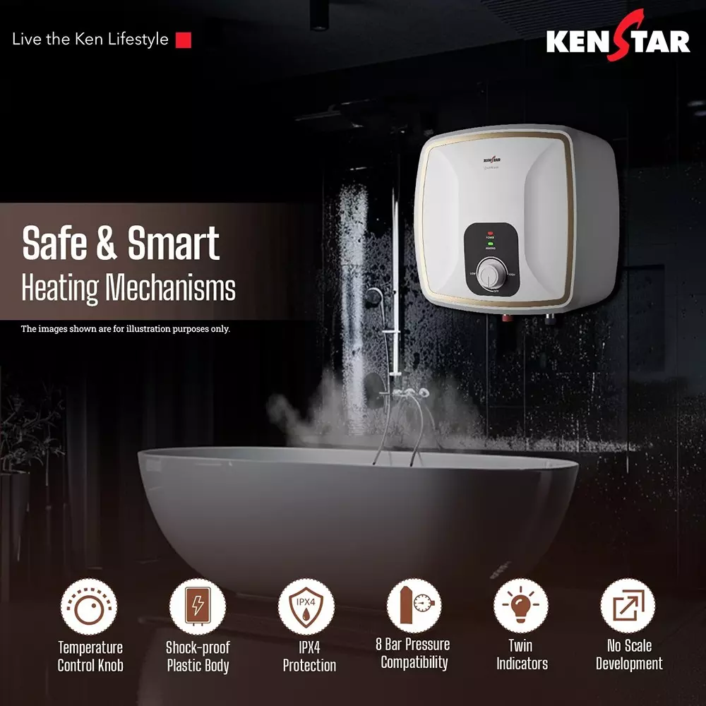 kenstar-quantum-storage-square-water-heater-with-superior-glassine-coated-tank-white-and-orange-color-25-l-capacity