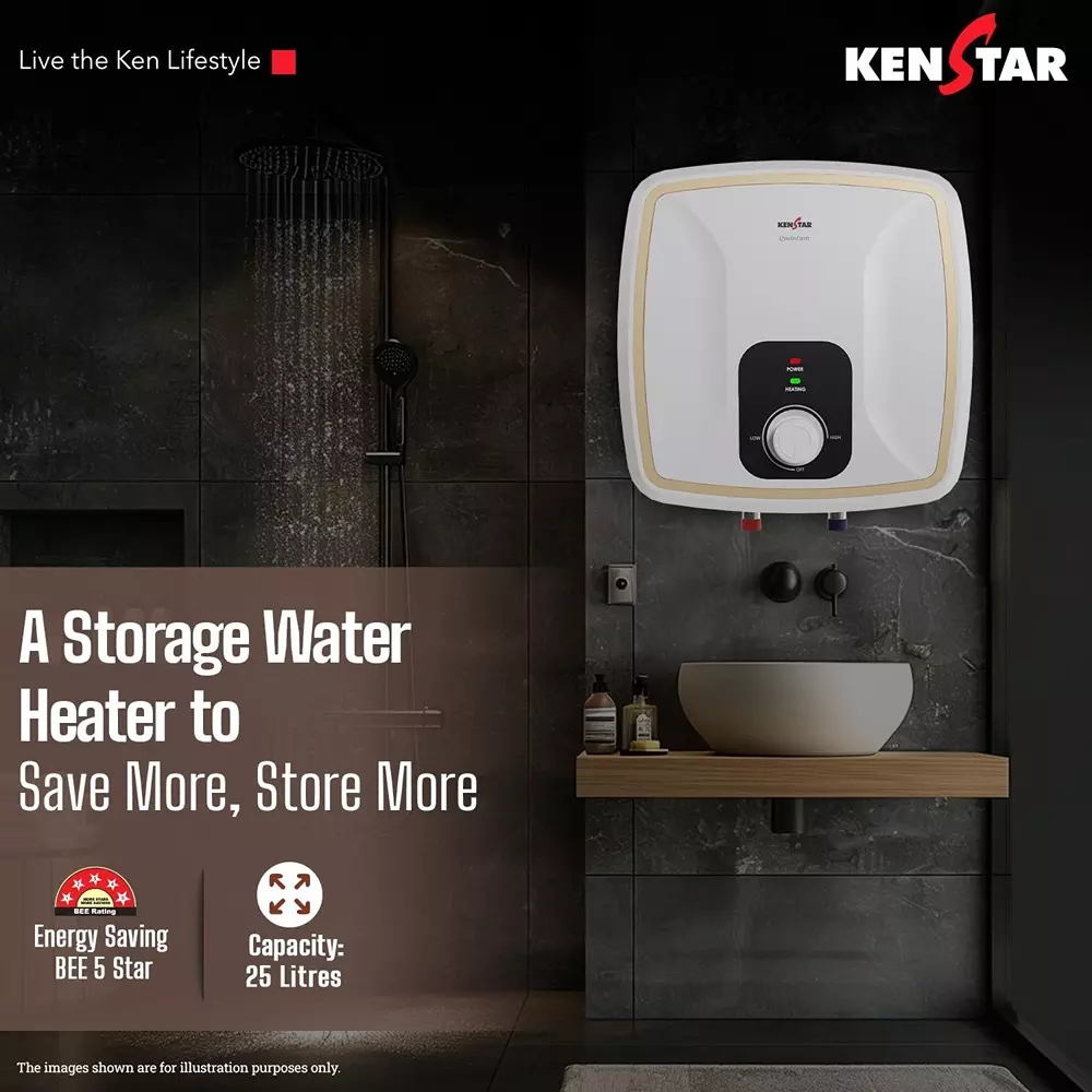 kenstar-quantum-storage-square-water-heater-with-superior-glassine-coated-tank-white-and-orange-color-25-l-capacity