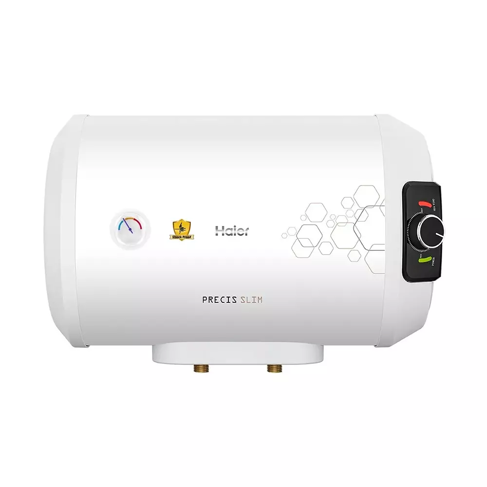 Haier Preis Slim Series Cylindrical Water Heater White 15 L Capacity 2 kW Rated Power 4 Star Rating, ES15H-PRECIS SLIM(CP)