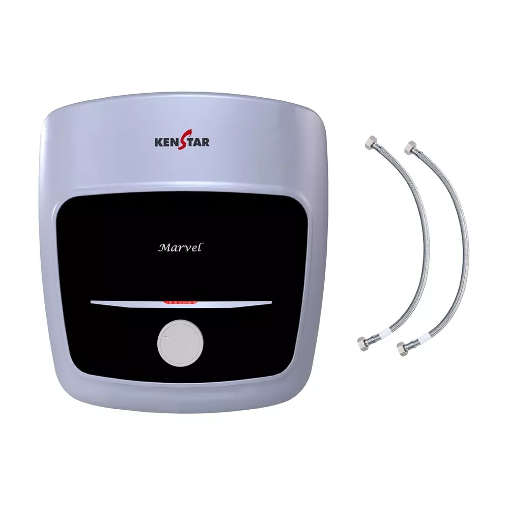 Kenstar 25 L Capacity Storage Water Heater (Geyser) 2000 W Power and 8 Bar Pressure in White & Blue Color, Marvel