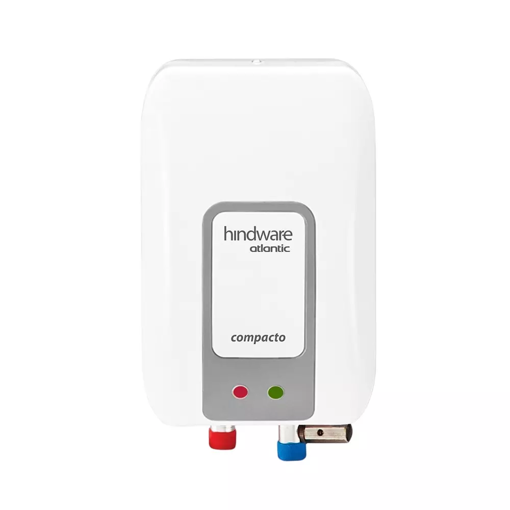 Hindware Compacto Water Geyser 3 L Capacity 3 kW White & Grey Wall Mount, 512090