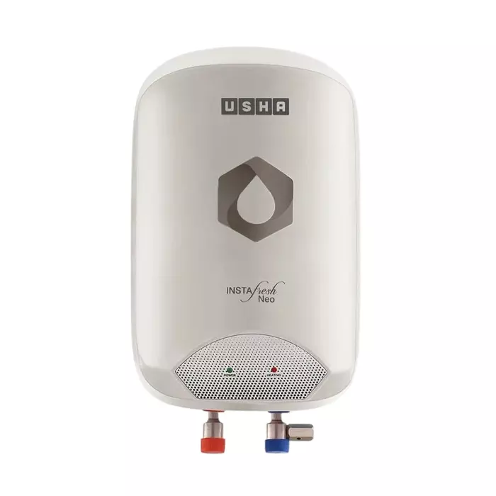 USHA Instafresh Neo 5 L Instant Water Heater Geyser White Color 3000 W Rating Plastic Body and Upto 6.5 Bar Pressure
