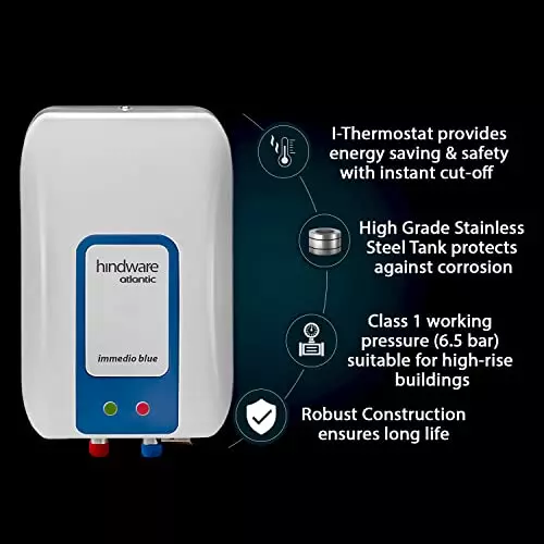 hindware-smart-appliances-water-heater-corded-electric-white-blue-wall-mount-230-v-3000-w-19x302-cm-size-3-l-capacity-for-home-hotel-use-512253