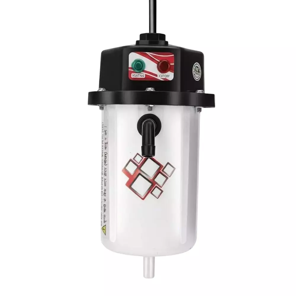 GENERIC Portable Mini Instant Geyser ABS Plastic 1 L Capacity 3000 W Power Copper Heating Element, White & Black